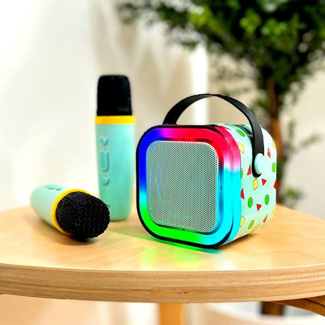 [돌앤돌스] 짱구 블루투스 스피커 마이크 세트-귀여운 캐릭터 노래방놀이 완구 소품 돌앤돌스