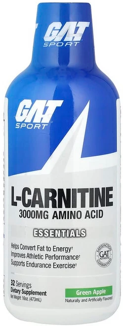 GAT Sport L-Carnitine Green Apple 3000 mg 16 oz (473 ml) GAT-02572, GAT Sport L-Carnitine Green 30, 1개 - 쿠팡