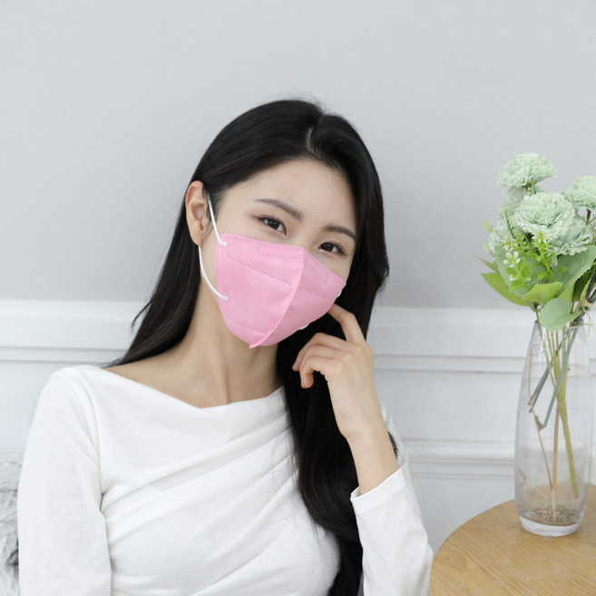 국산 새부리형 마스크 KF94 대형 ABC 숨쉬기 편한 마스크, 10개입, 10개, 핑크