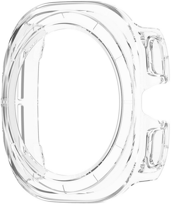 適用 三星 Watch Ultra 47mm SM-L705 PC硬膠保護殼, 透明白, 1個