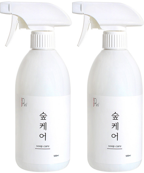 숲케어 편백수 탈취제 피톤치드 스프레이 본품, 500ml, 2개