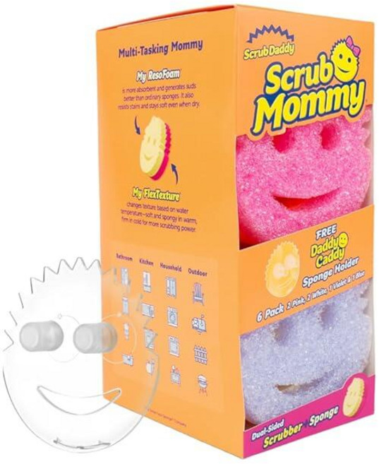 스크럽마미 스폰지 6개 & 홀더 세트