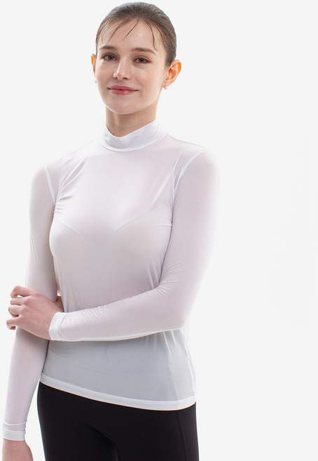 루핏스포츠 여성 골프 냉감 긴팔 티셔츠 자외선차단 쿨링 기능성 이너웨어 목넥 여름용 UV차단