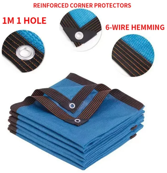 베이지색 차광망 자외선 차단 식물 창고 실외 차양 메쉬 차단제 패브릭, 05 blue, 1개