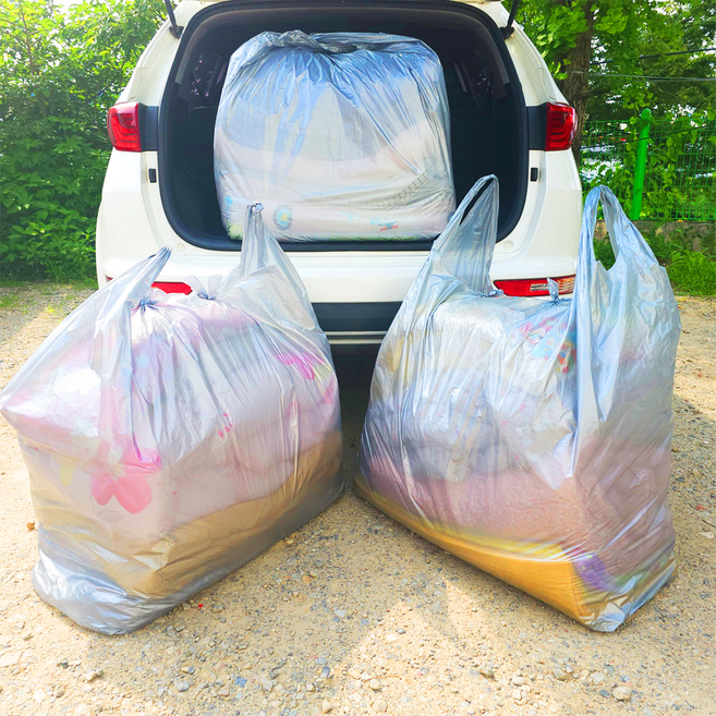 풍요루 대형 비닐봉투 이사비닐 이불봉투 포장 보관용, 20개, 200L