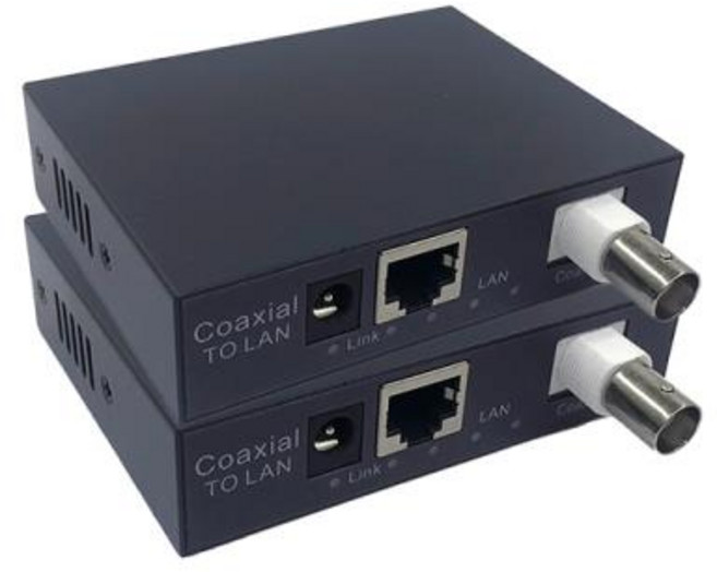 IP 동축 전송 BNC to rj45 포트 익스텐더 CCTV HD 비디오 EOC 이더넷 500m 10 쌍, 01 a pair of Coaxia, 한개옵션1