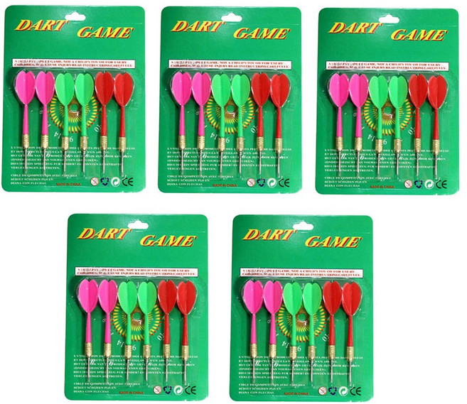 다트핀 30개 ( 6p세트 x 5판 ) 풍선다트 풍선터트리기게임 다트판 다트핀