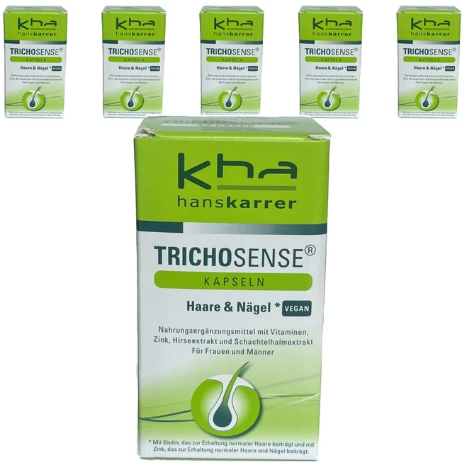 한스카러 트리코스 헤어 네일 비건 캡슐, 6개, 60정 - 쿠팡