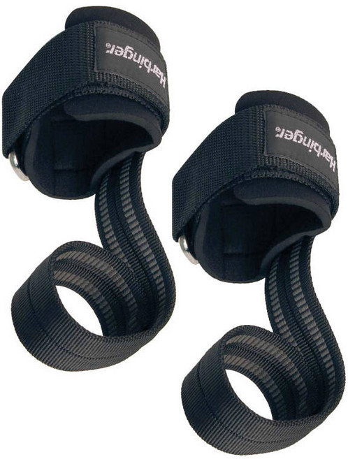 하빈져 빅 그립 프로 리프팅 헬스 스트랩 웨이트, Black, 1개