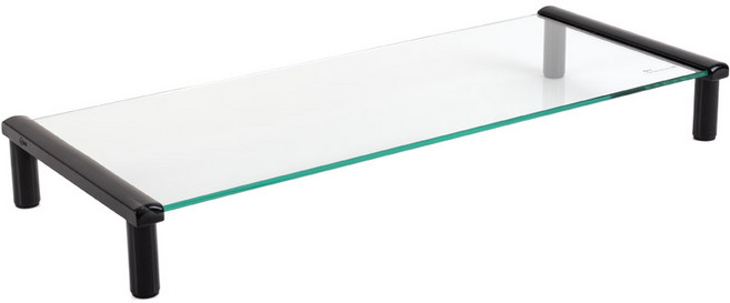 COMS-KH100 강화유리 모니터받침대 모니터스탠드, 1개