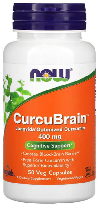 나우푸드 커큐브레인 롱비다 커큐민 400mg 약들약 고약사 사은품 증정, 1개, 50정