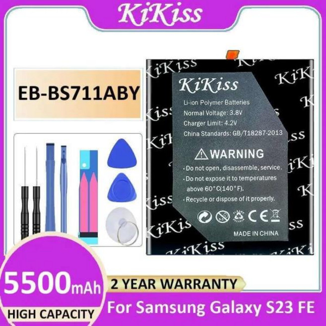좋은 저온 성능 EB-BS711ABY 휴대폰 배터리 삼성 호환 호환 S23 FE 5500mAh용 안정적인 교체품