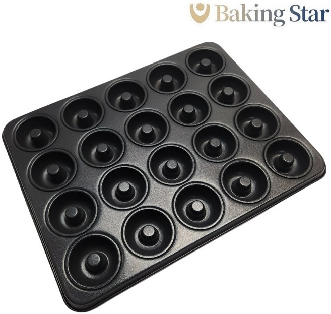 JW 미니사바린 20구 팬 도넛 티그레 틀 정우공업, 1개