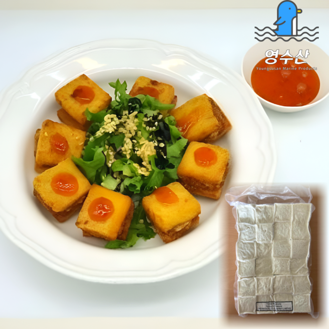 통새우멘보샤 사각 24개입, 1개, 600g