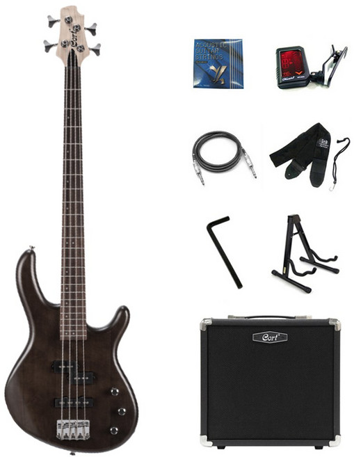 콜트 Action PJ 베이스기타 패키지, OPW 월넛 + 입문용앰프, 1개