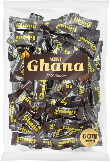 미니 가나 초콜릿 마일드 초코렛 60개(개별포장), 60개