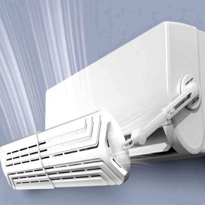 벽걸이 에어컨 디플렉터 조절가능 순환팬 컨막이 공기순환 무동력 윈드바이저 덮개 가드 무타공 가이드, 1개