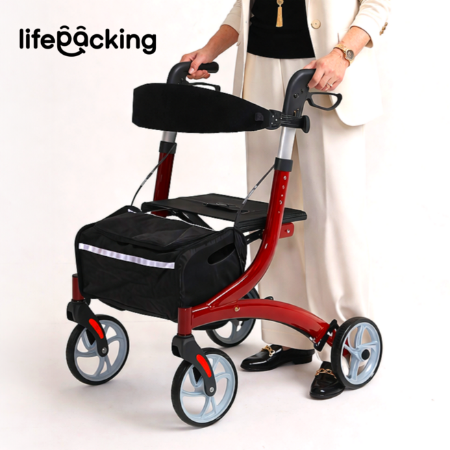 노인 보행보조기 어르신 보행기 실버카 할머니 유모차 롤레이터 CA8860, 1개