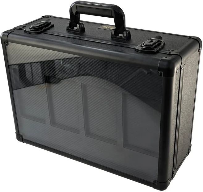 PSA BGS CGC 슬랩용 투명 커버가 있는 4열 등급 카드 보관함 64개 이상 수납 가능 트레이딩 케이스, 01 1pc