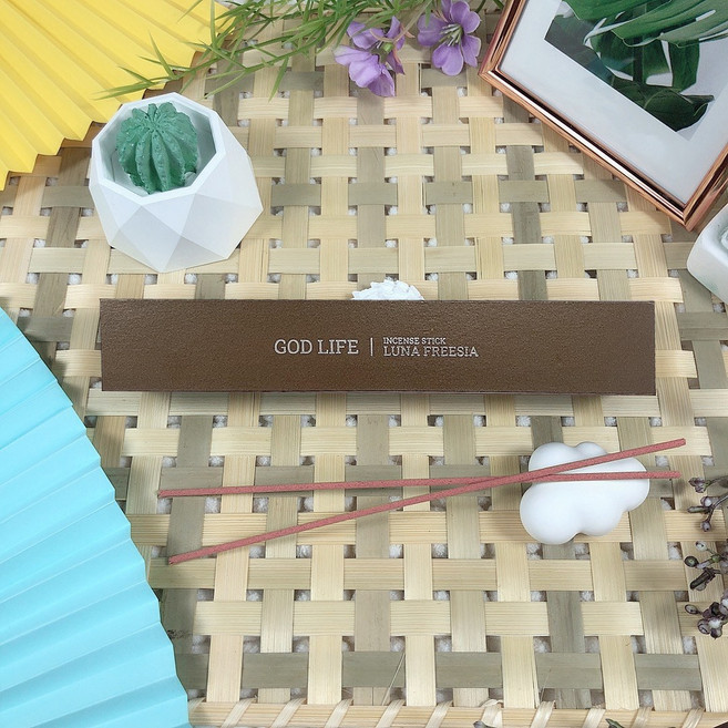 갓라이프 아로마 향 인센스 스틱 신혼부부 집들이 선물, 루나 프리지아