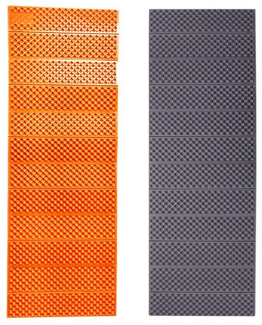 IDIBOTE 防水蛋巢摺疊睡墊 露營帳篷戶外野營墊 60x185cm, 橘色