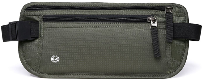 아마존 RFID 방수 여권 지갑 힙색 해외여행 도난방지가방