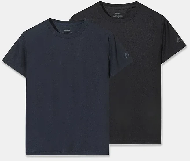 [NEPA네파] NC덕천점 단체주문가능 당일출고가능한 흡습속건 통기성우수 스트레치소재의 기능성제품으로 다양한제품과 레이어드하기좋은 공용데일리 메쉬 반팔 라운드티셔츠팩 7MG5302
