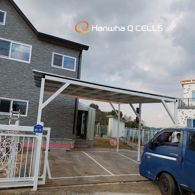 6kw 아산시 전원주택 주차장형 지붕 부착형 에너지 태양광발전 전국설치