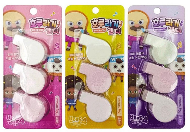 브레드이발소 호루라기캔디, 16개, 39g