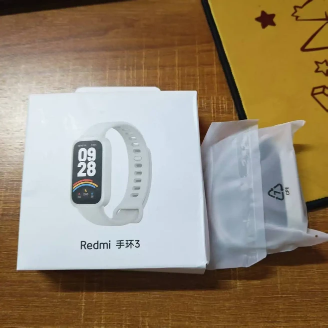 샤오미 레드미 밴드 3 스마트 팔찌 대형 디스플레이 혈중 산소 심박수 모니터 피트니스, 01 White open box