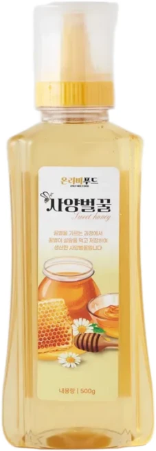 온리비푸드 순수 사양벌꿀, 1개, 500g - 쿠팡