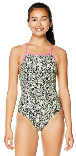 Speedo 여성용 수영복 원피스 Endurance X 뒷면 프린트