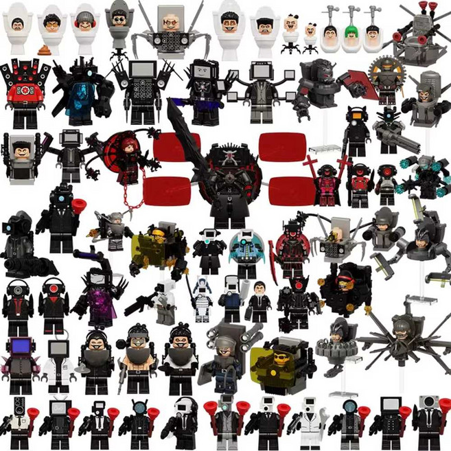 스키비디토일렛 미니레고 피규어 76종 종합세트