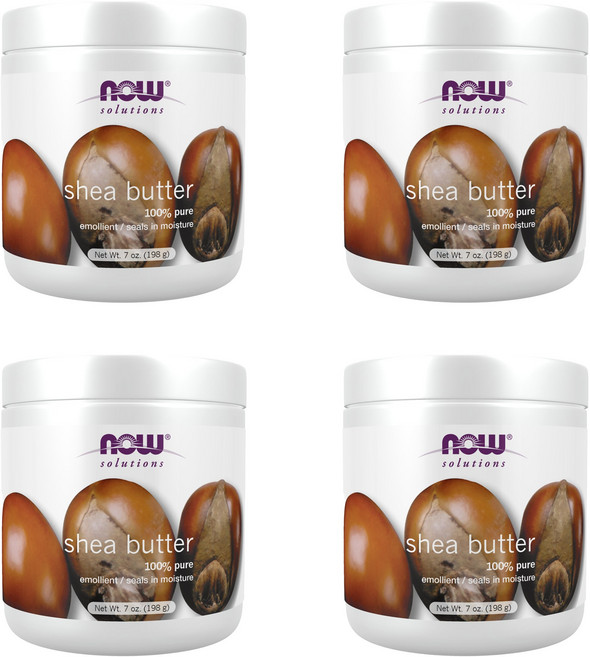 나우푸드 시어 버터 퓨어, 198ml, 4개