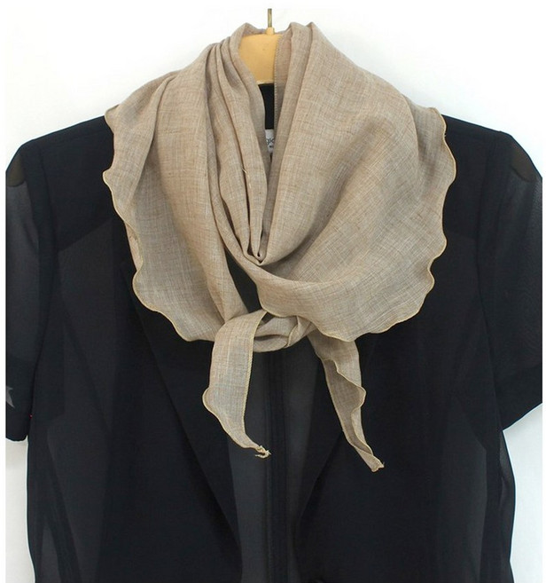 로튼 국내제작 삼각 무지 스카프 머플러 면 심플 우아함 봄 스카프 여성 남성