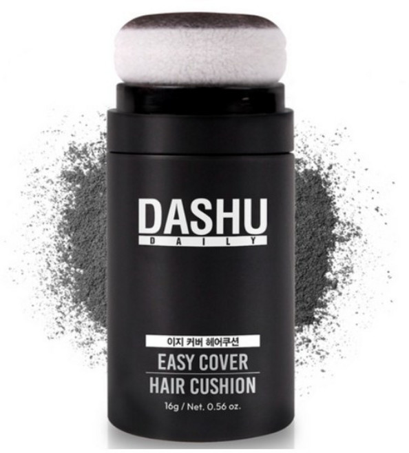 다슈 데일리 안티 헤어로스 헤어쿠션 흑채 16g, BLACK COLOR (내추럴 블랙), 4개