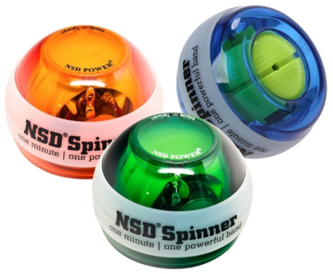 NSD 스피너 - 라이트 /LED 발광 악력기 손목재활 자이로볼, 1개