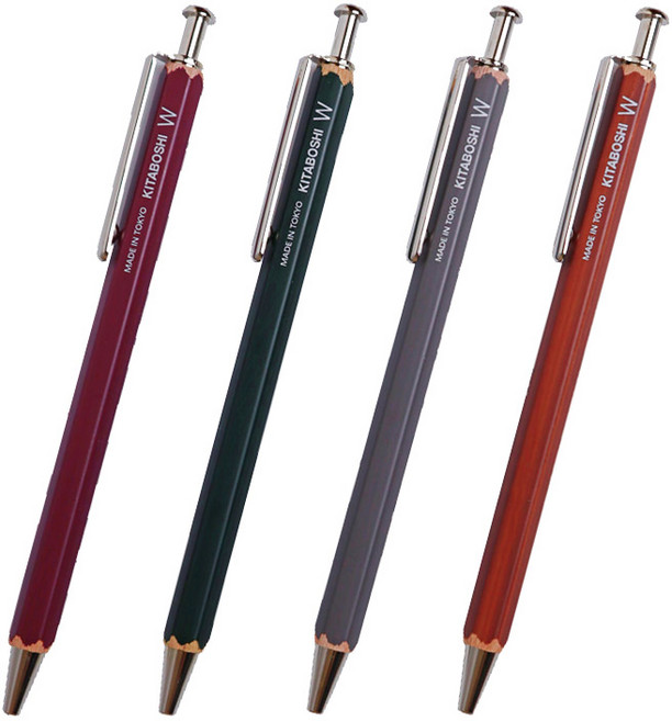 기타보쉬/W 목재볼펜 1.0mm W-600/유성펜, W-600N_브라운(네추럴)