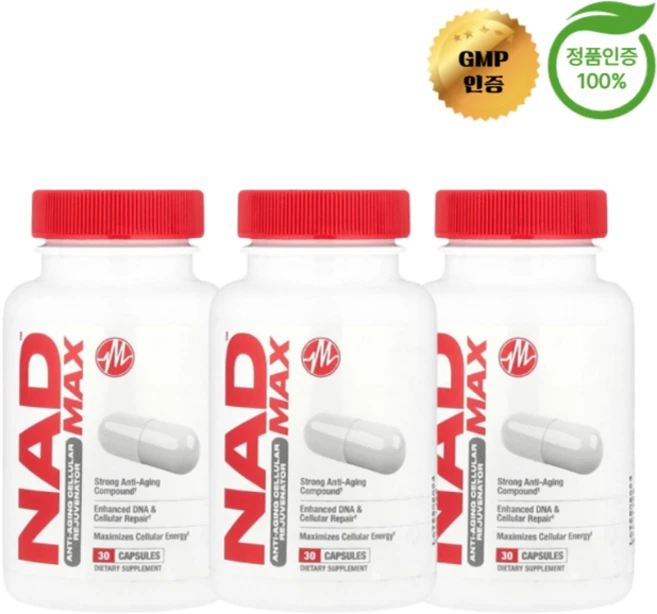 2+1 메타볼릭 뉴트리션 NAD MAX 350mg 캡슐 30정, 3개 - 쿠팡