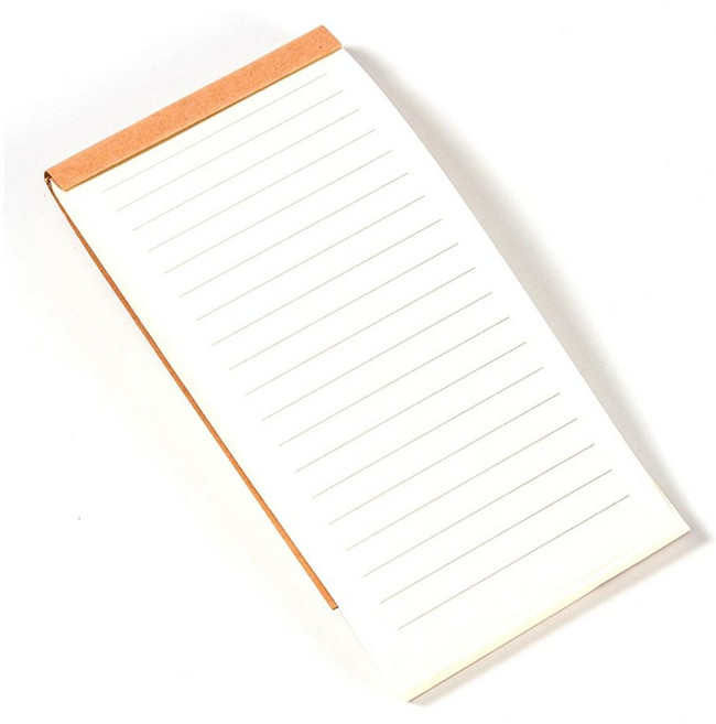 세로형 크라프트 유선 수첩