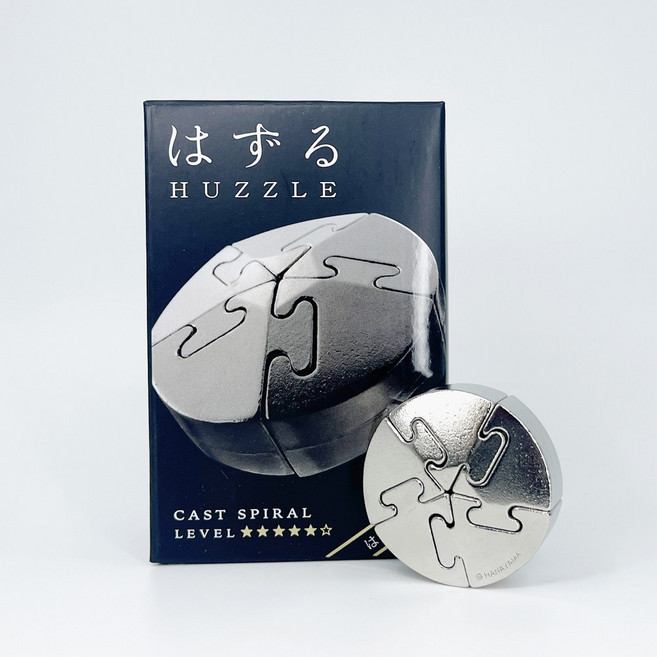 하나야마 캐스트 퍼즐 하즈루 상급 5단계 스파이럴, 혼합색상, 1개, 5피스