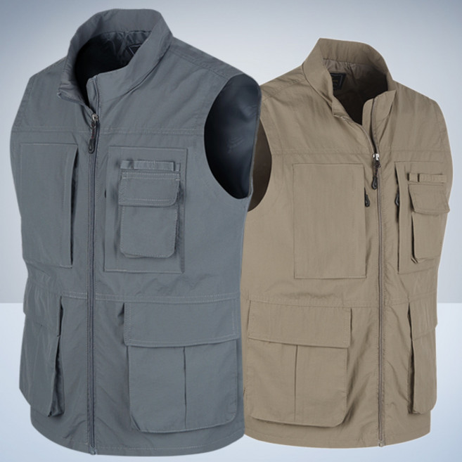 포커스코리안 간절기 남자조끼 작업복 다용도 멀티포켓 WIND기능성포켓조끼20 등산 조끼