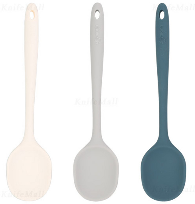 실리만 실리콘 하모니 요리스푼 알뜰주걱, 오션 그린, 1개