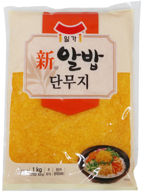 일가집 알밥 단무지 1kg, 1개