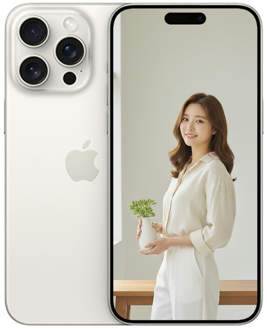 i폰 15 프로 맥스 새상품 미개봉 256GB, 흰색