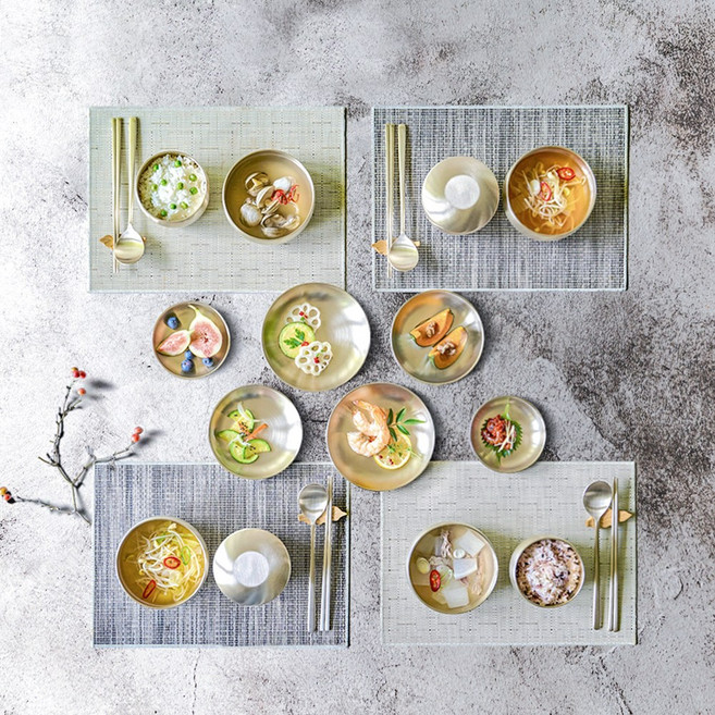 광명유기 방짜유기 4인 반상기세트, 1세트