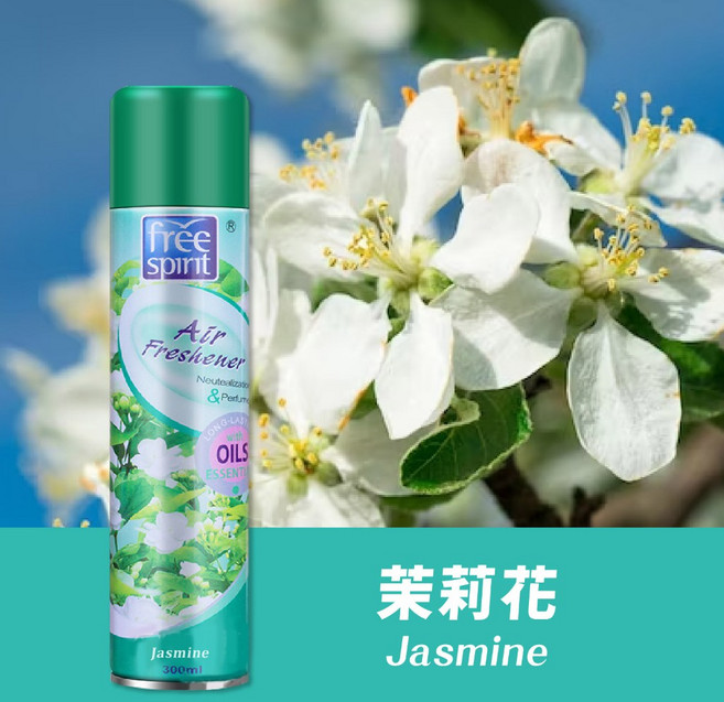 除臭大升級 空氣清新劑 芳香噴霧 室內/廁所芳香噴霧 異味除臭, 1個, 茉莉花