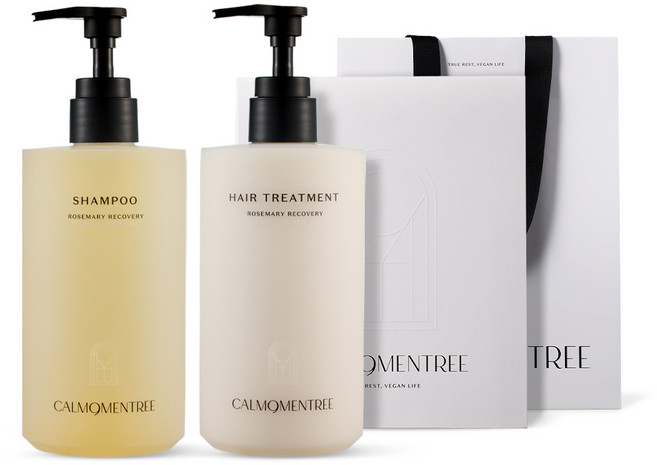 캄모멘트리 로즈마리 탈모완화 샴푸&트리트먼트 헤어 세트 (500mlx2), 허브 헤어 기프트 세트, 1세트