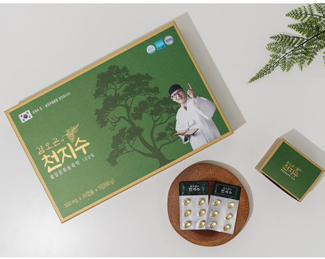 김오곤의 천지수 솔잎증류농축액 100% 혈당 면역력 강화, 1박스, 120회분