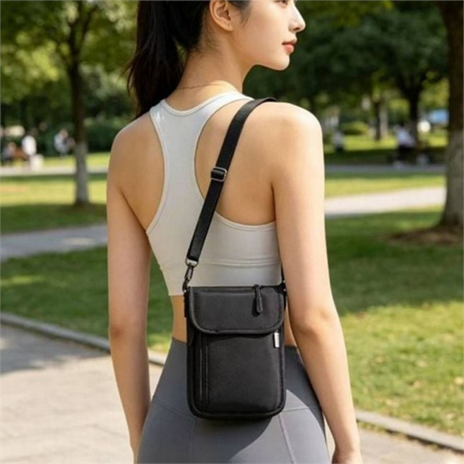 여행 크로스 백 목걸이형 데일리 카드 휴대폰 가방 수납 슬림 트래블 증명서 휴대용 파우치 전대 보조 여권